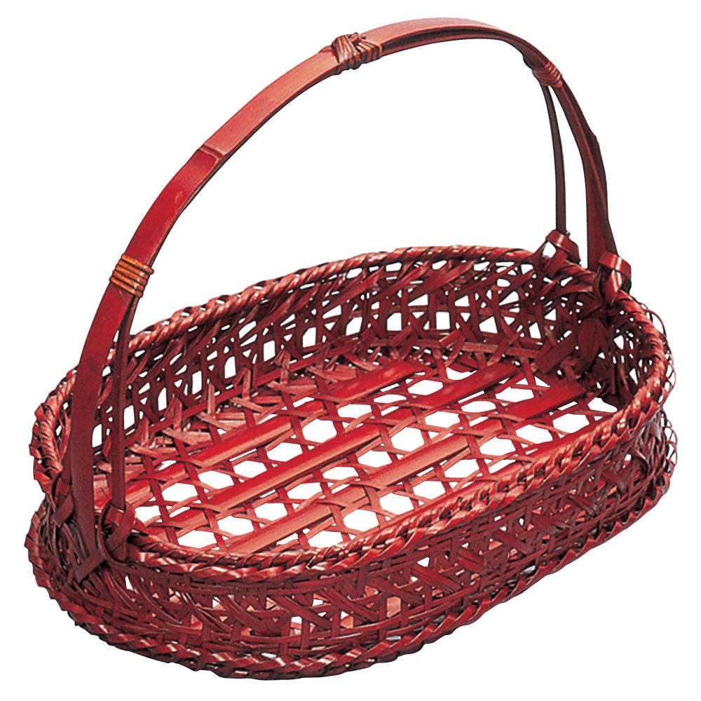 山下工芸 (Yamasita craft) ラスター渦盛皿 177-12-696 山下工芸(Yamasita craft) 白竹つづら篭 71564000 葛篭